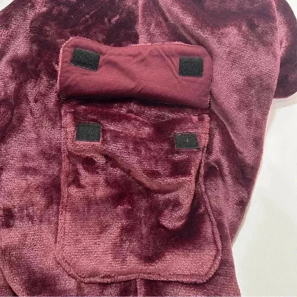 I.N.C Women Fuzzy Port Wine Casual PJ Joggers Soft Elastic Ankle Cuff Size XXL - Picture 6 of 11